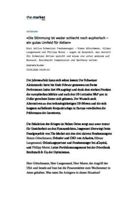 Die Stimmung ist weder schlecht noch euphorisch